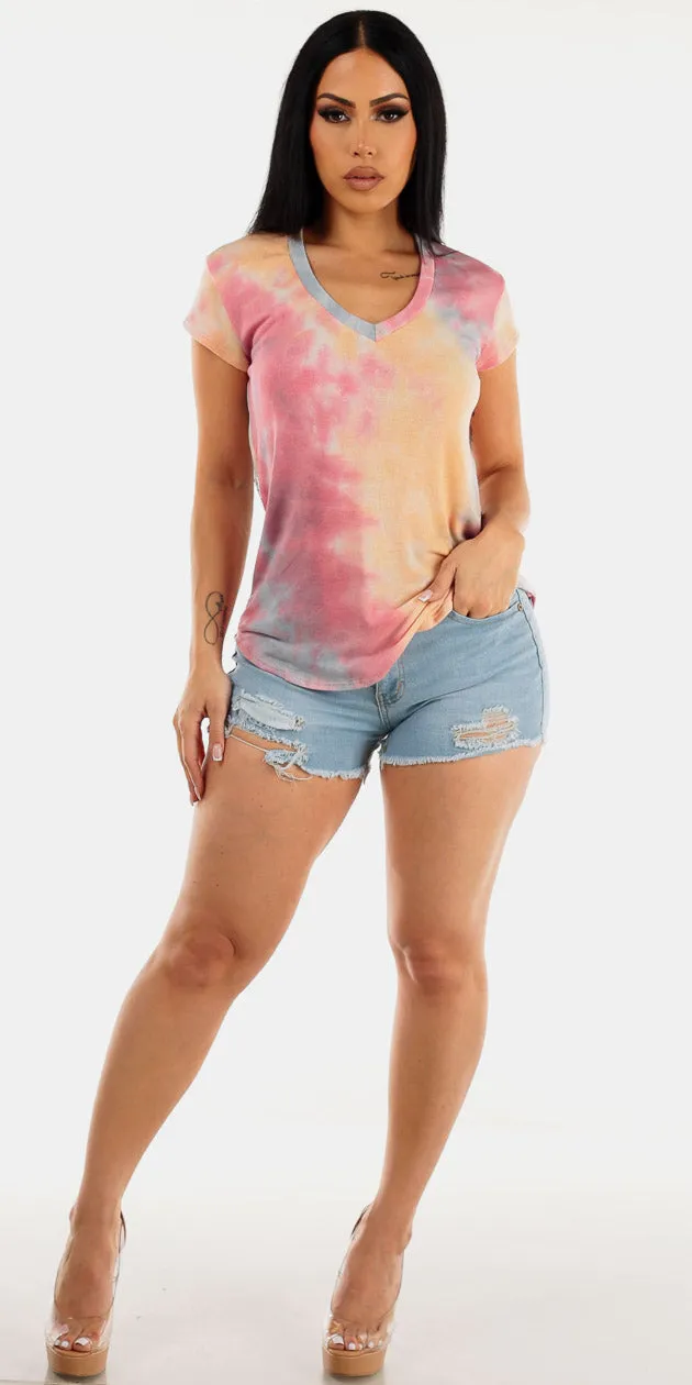 Tie Dye Ripped Denim Outfit sold by Moda