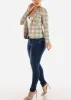 Dark Denim Mid Rise Butt Lifting Skinny Jeans sold by Moda