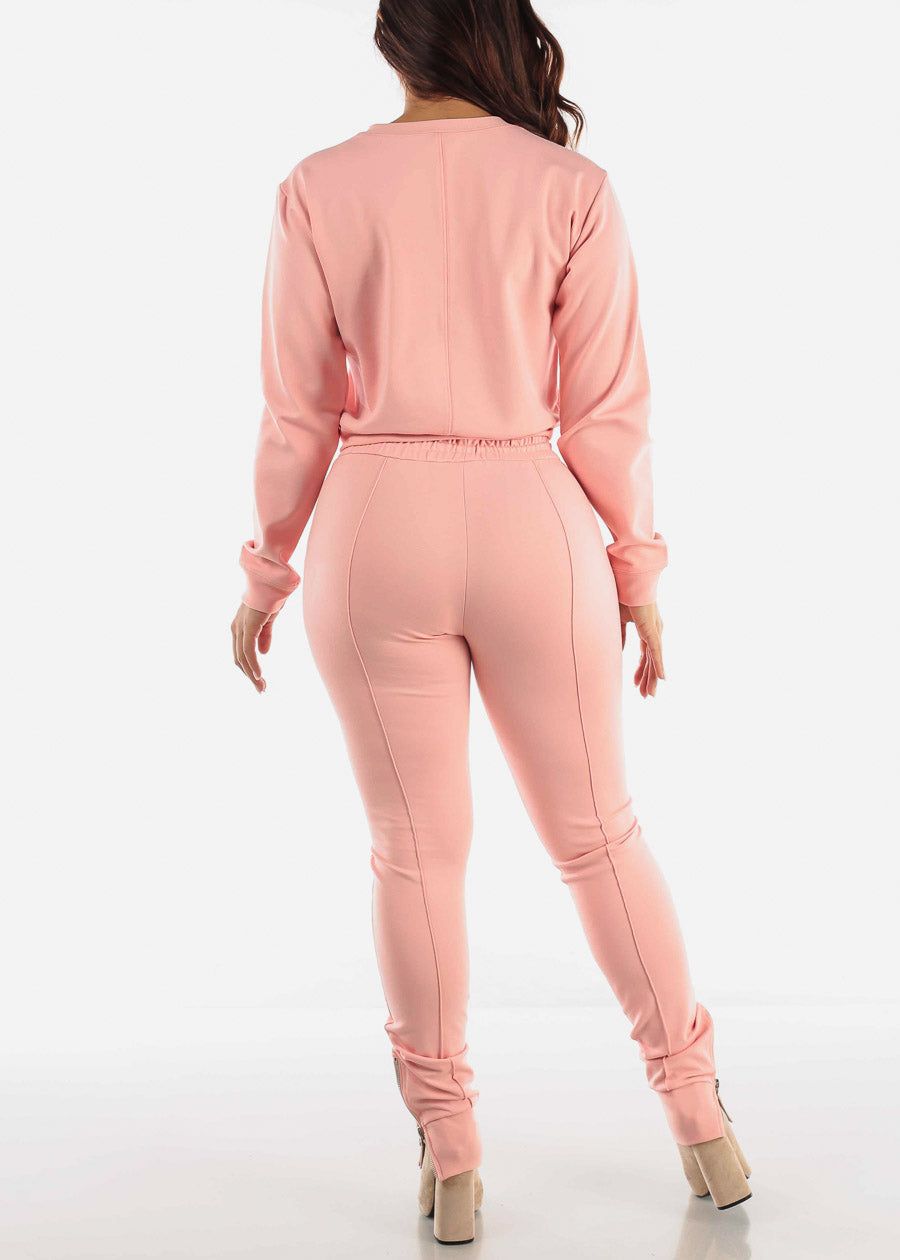 Light Pink Tracksuit (2 PCE SET) sold by Moda product image thumbnail 3
