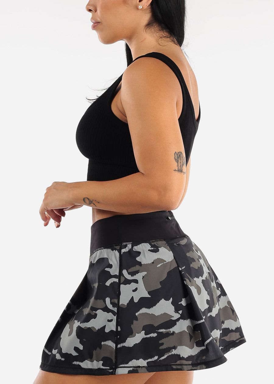 MONO B Black Ribbed Seamless Cropped Tank Top sold by Moda product image thumbnail 5