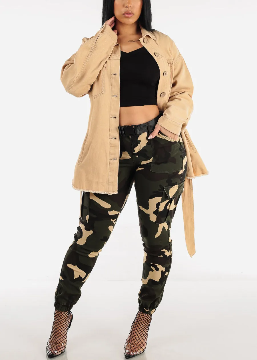 Camouflage Cargo Jogger Pants with Belt sold by Moda product image thumbnail 4