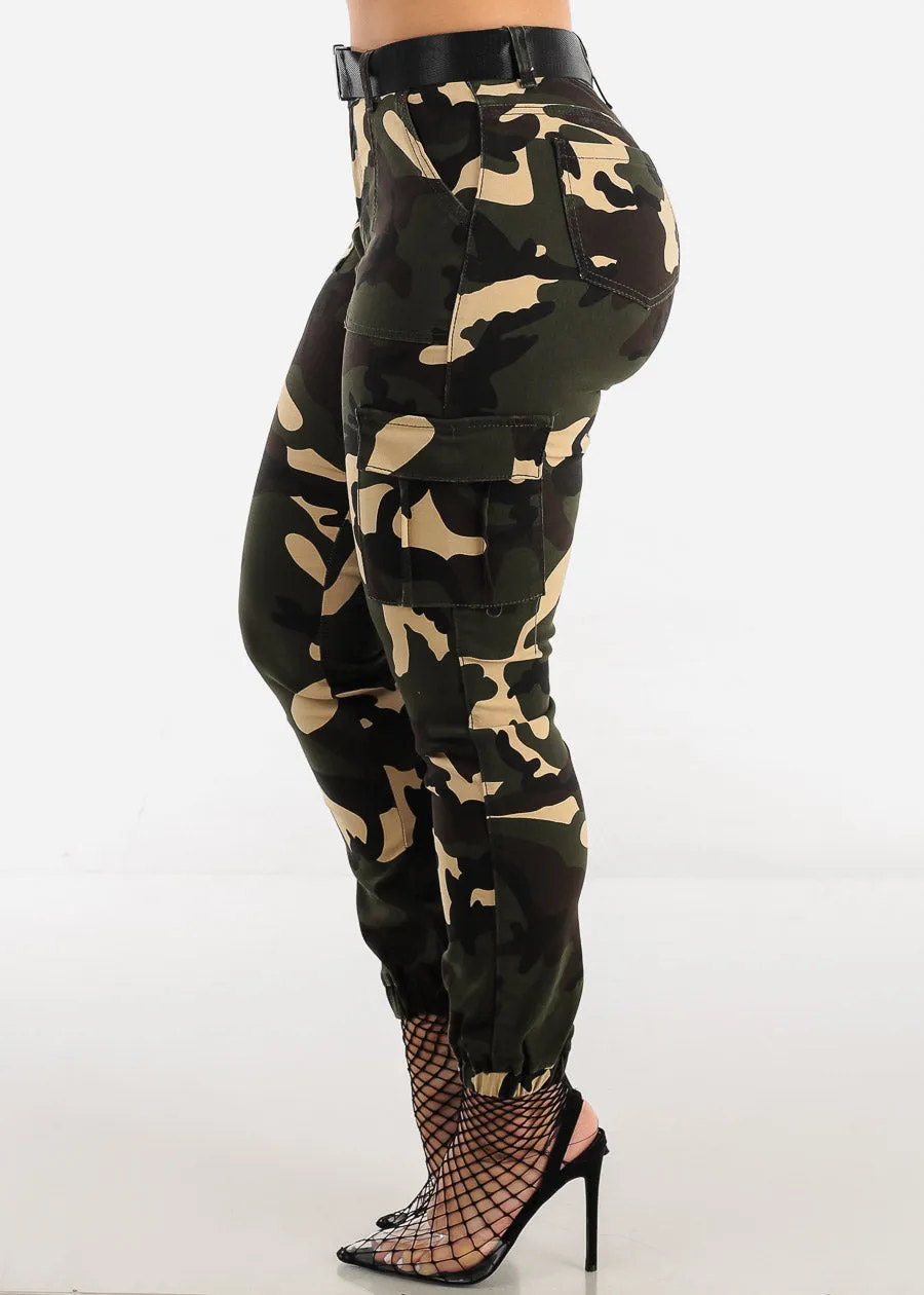 Camouflage Cargo Jogger Pants with Belt sold by Moda product image thumbnail 5