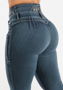 MX JEANS Embroidered Back Butt Lift Jeans sold by Moda