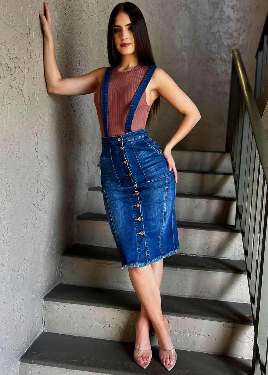 Sleeveless Crewneck Ribbed Bodysuit Brown sold by Moda product image thumbnail 2