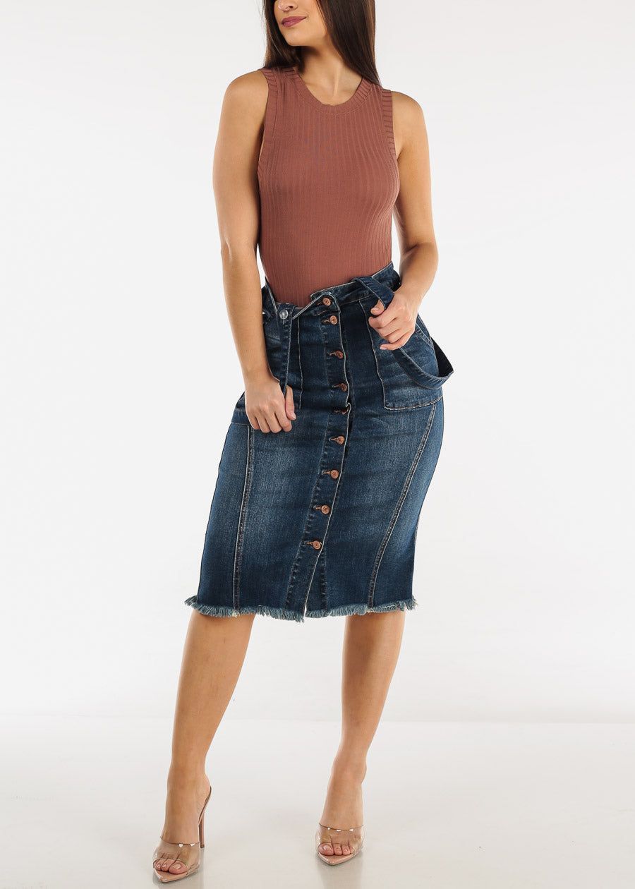 Sleeveless Crewneck Ribbed Bodysuit Brown sold by Moda product image thumbnail 6