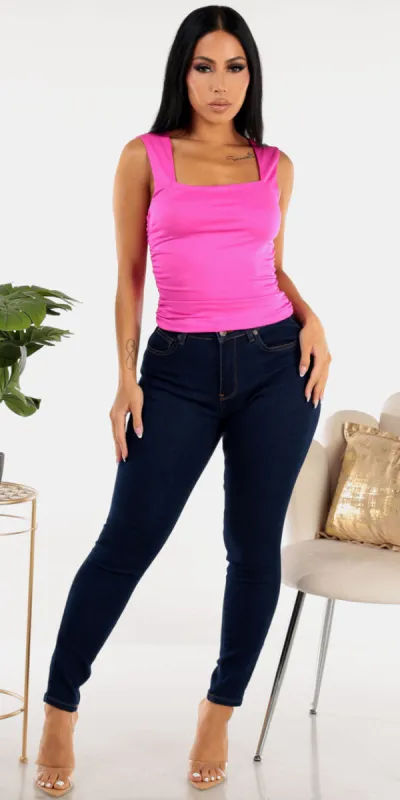 Fuchsia Butt Lift Skinnies Combo sold by Moda