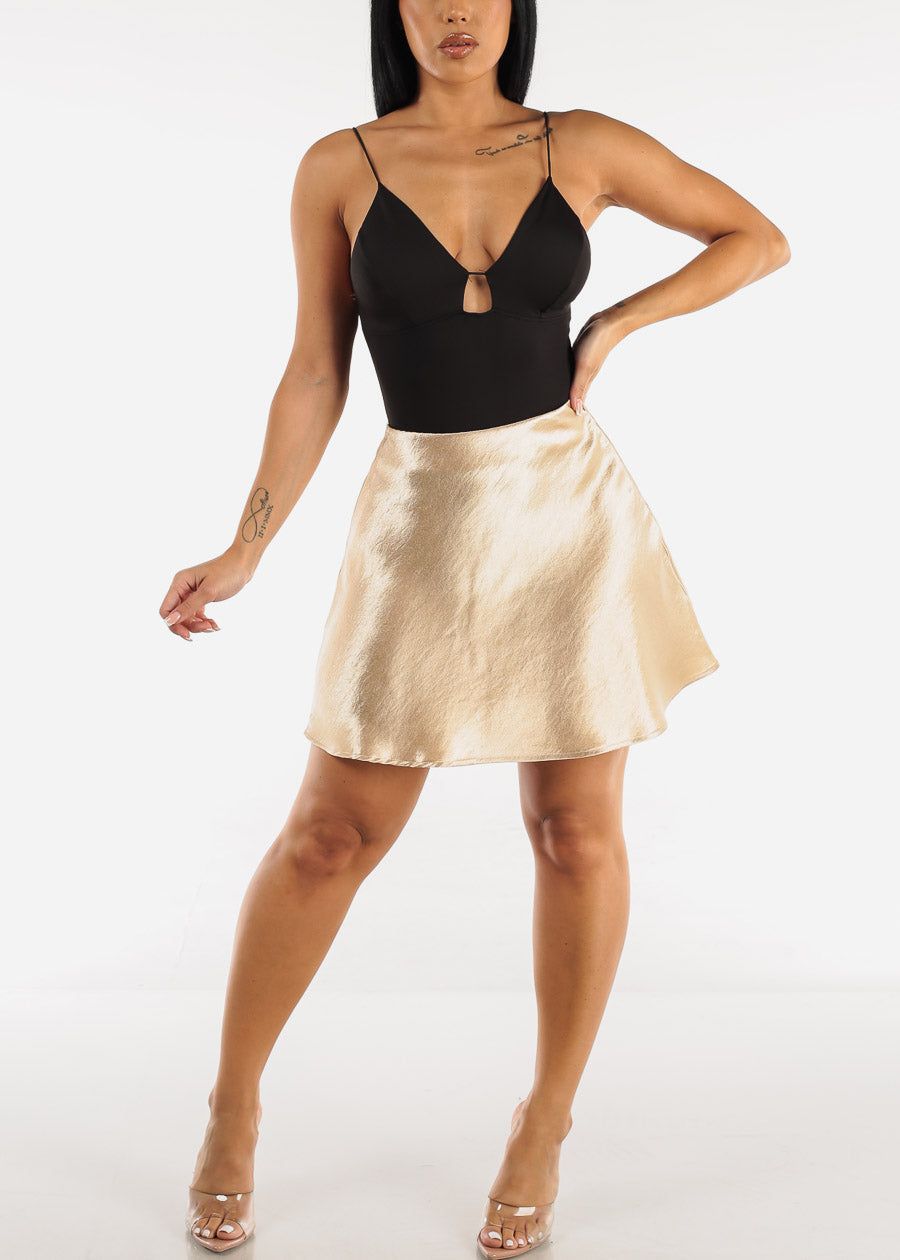 Spaghetti Strap Thong Bodysuit Black sold by Moda product image thumbnail 6