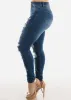 High Waisted Distressed Stretchy Skinny Jeans sold by Moda