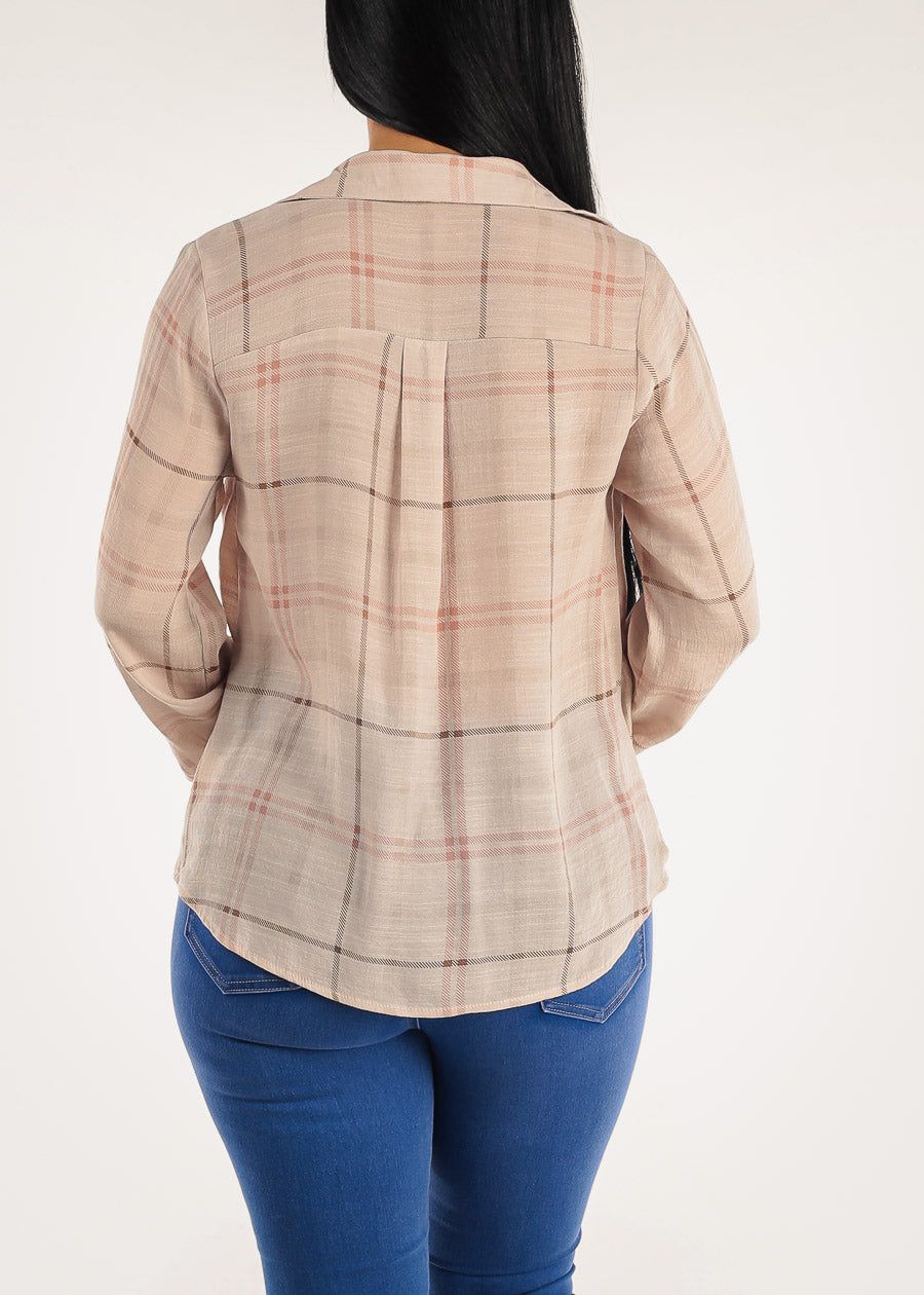 Button Up Twisted Front Roll Up Sleeve Shirt sold by Moda product image thumbnail 4