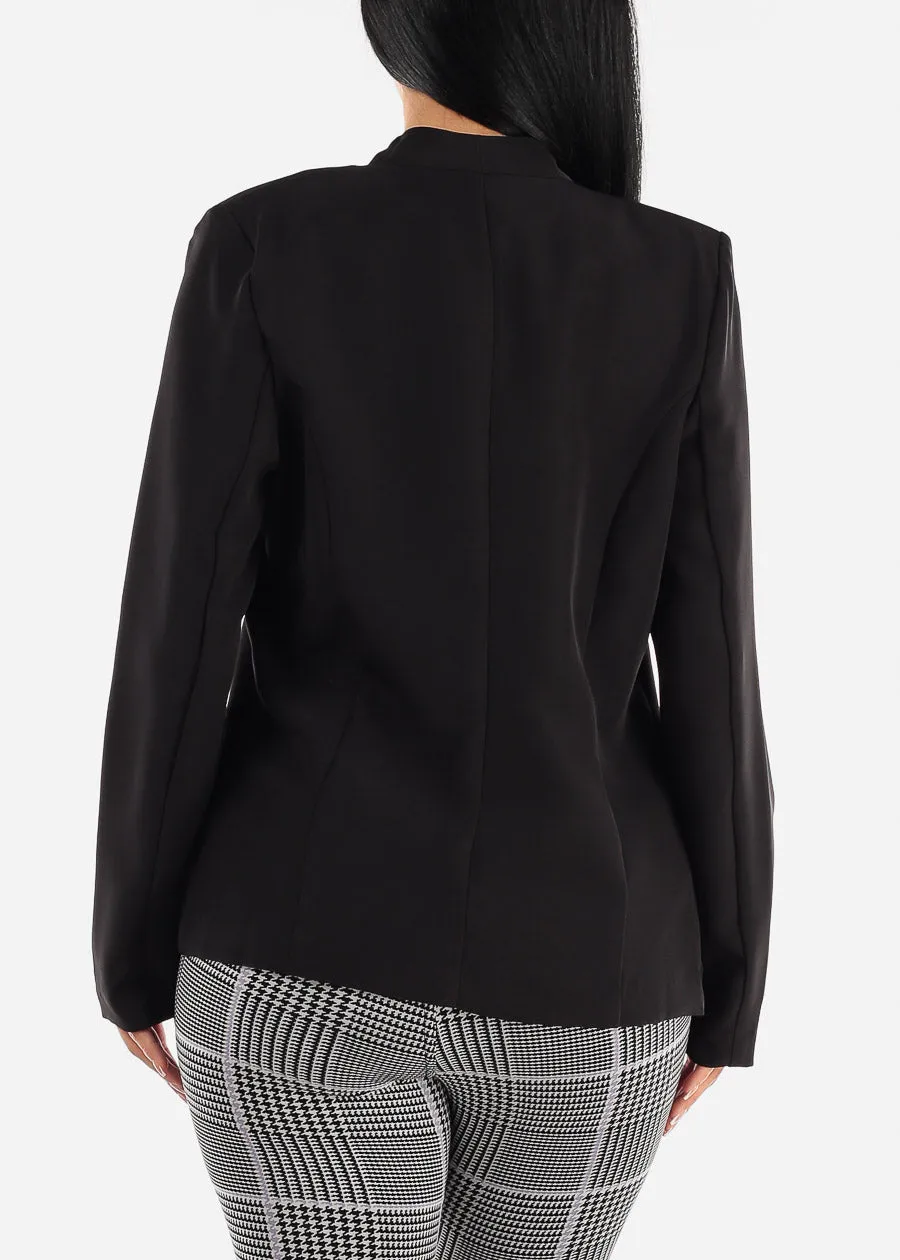 Long Sleeve Open Front Black Blazer sold by Moda product image thumbnail 5