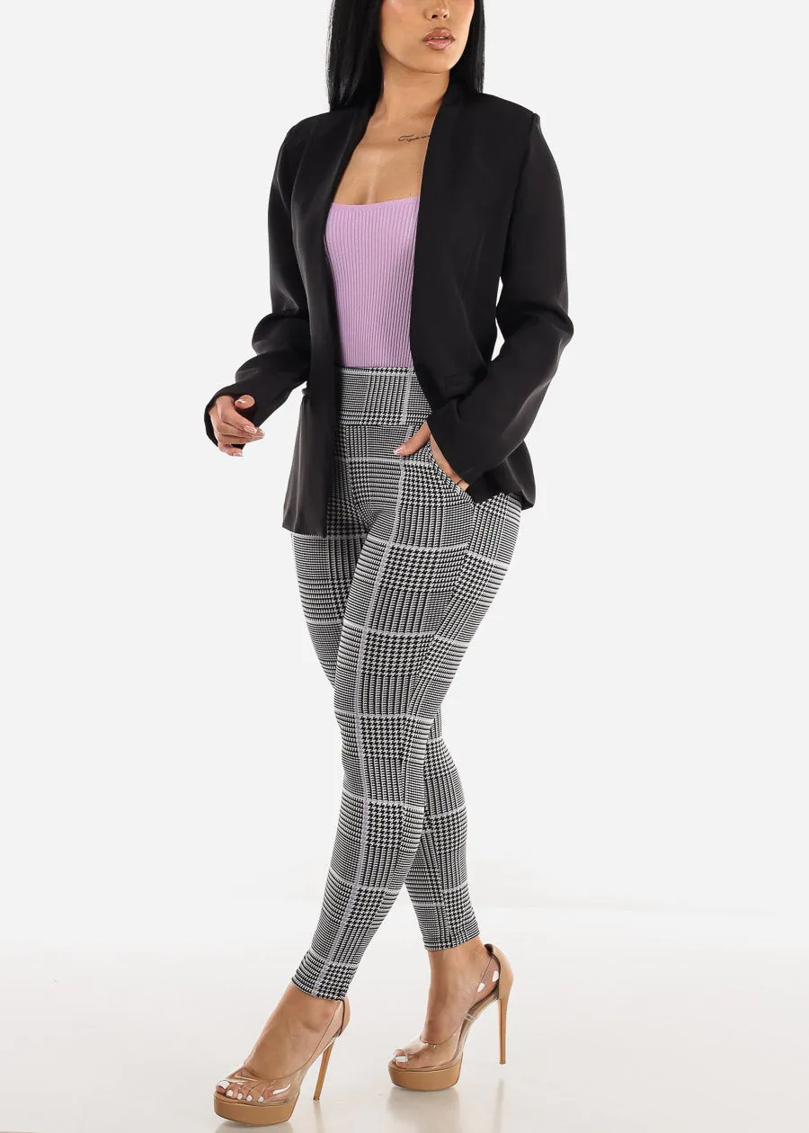 Long Sleeve Open Front Black Blazer sold by Moda product image thumbnail 2