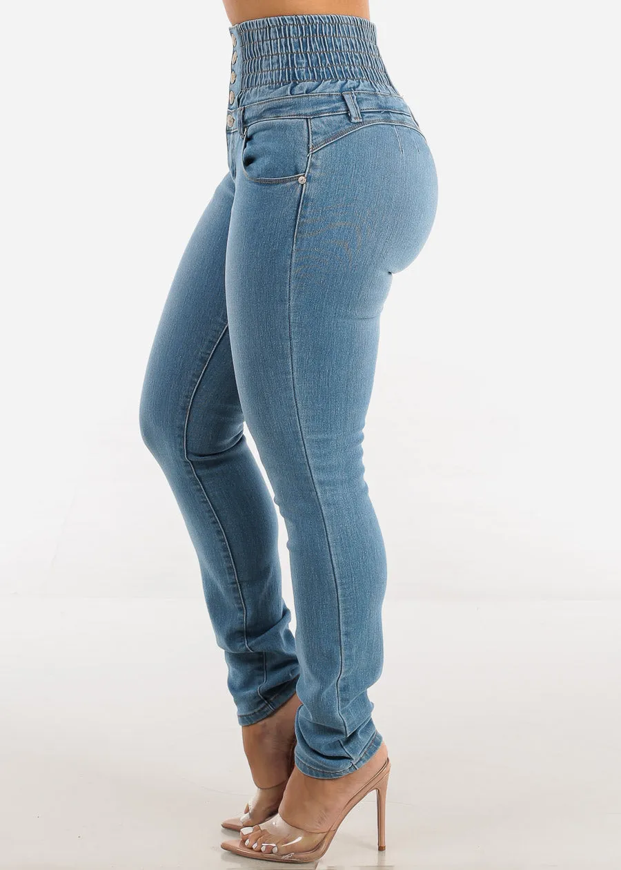 MX JEANS Ultra High Spandex Waist Levantacola Skinny Jeans sold by Moda product image thumbnail 4