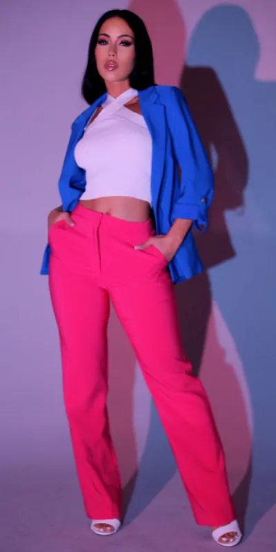 Blazer Halter Top Pants Look sold by Moda
