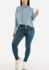 High Waisted Levantacola Skinny Jeans Med Sand Wash sold by Moda
