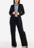 Cap Sleeve Blue Blouse w Front Half Placket sold by Moda