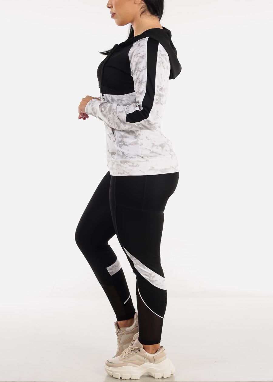 Printed Activewear Jacket, Sports Bra & Leggings (3 PCE SET) sold by Moda product image thumbnail 3