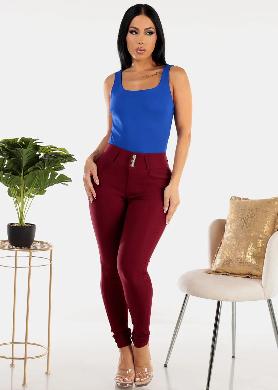 Sleeveless Square Neck Thong Bodysuit Royal Blue sold by Moda product image thumbnail 2