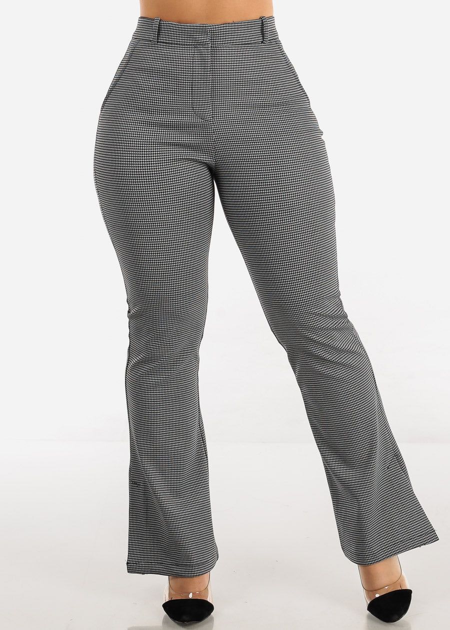 High Waisted Printed Flare Pants w Side Slits sold by Moda product image thumbnail 3