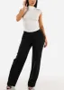 Sleeveless White Mock Neck Top sold by Moda
