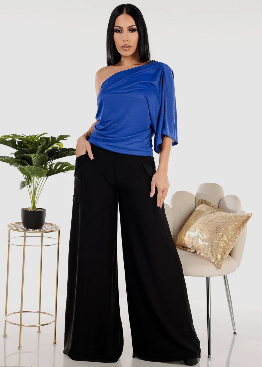 Super High Waisted Black Wide Leg Dress Pants sold by Moda product image thumbnail 2