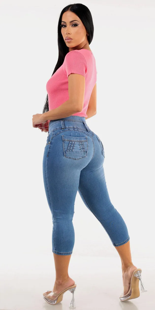 Knit Butt Lift Denim Outfit sold by Moda product image thumbnail 2