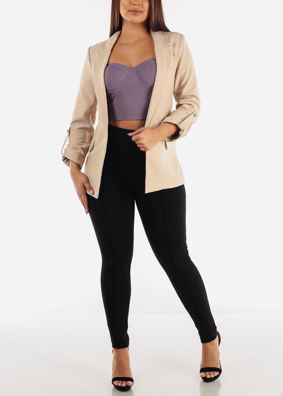 Black High Waisted Skinny Pants sold by Moda product image thumbnail 3