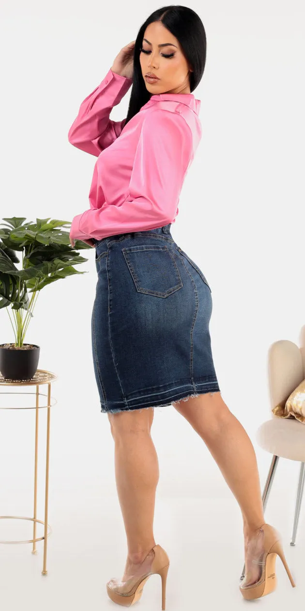 Pink Satin Denim Pencil Combo sold by Moda product image thumbnail 2