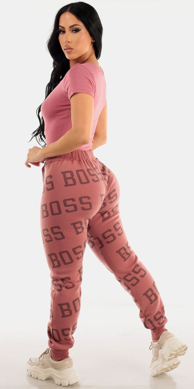 Printed Jogger Sweatpants Ensemble sold by Moda product image thumbnail 2