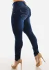 MX JEANS Butt Lifting Dark Wash Mid Rise Skinny Jeans sold by Moda