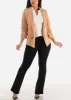 White Button Up Ruched Collared Stretchy Shirt sold by Moda