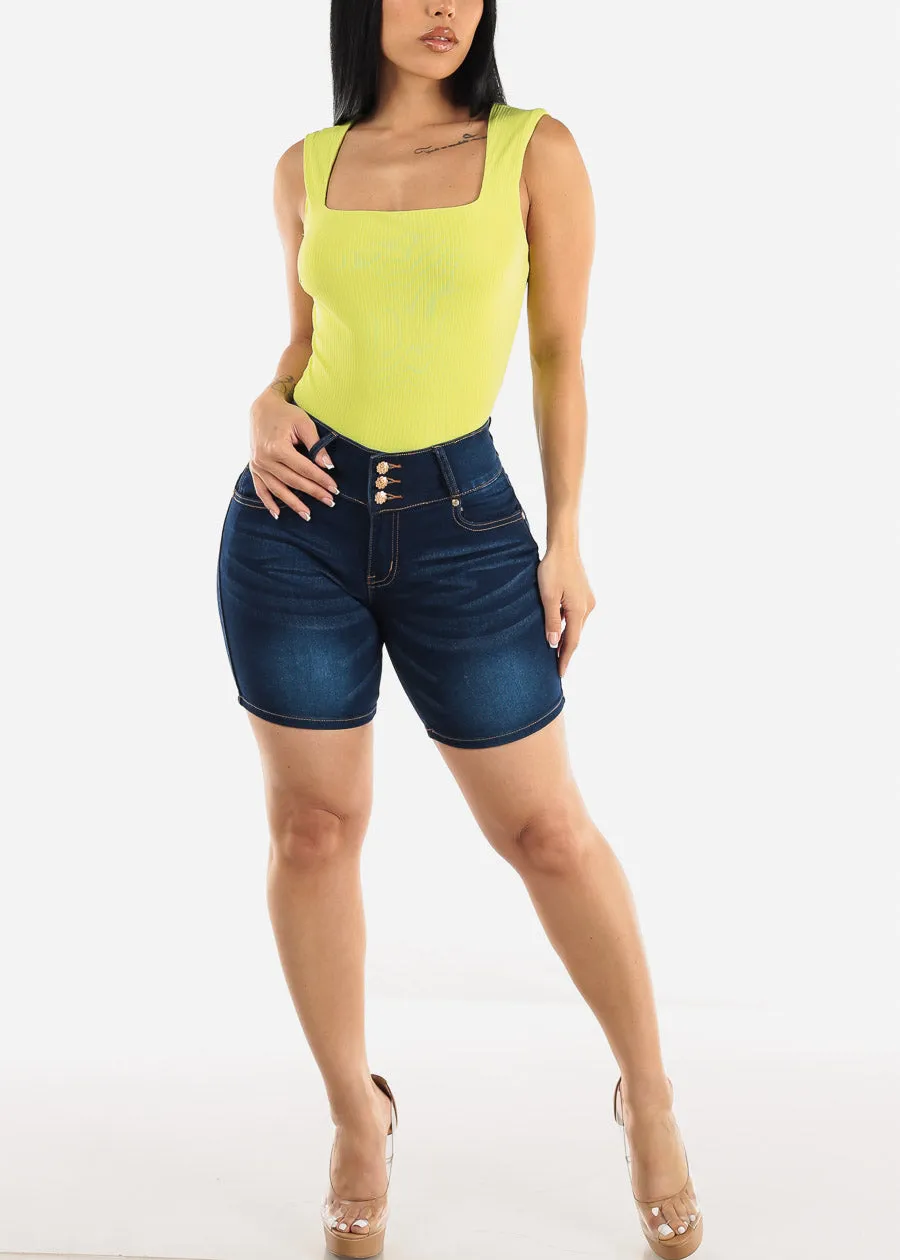 Sleeveless Double Layered Tank Top Neon Lime sold by Moda product image thumbnail 2
