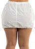 White Windbreaker Cargo Mini Skirt sold by Moda