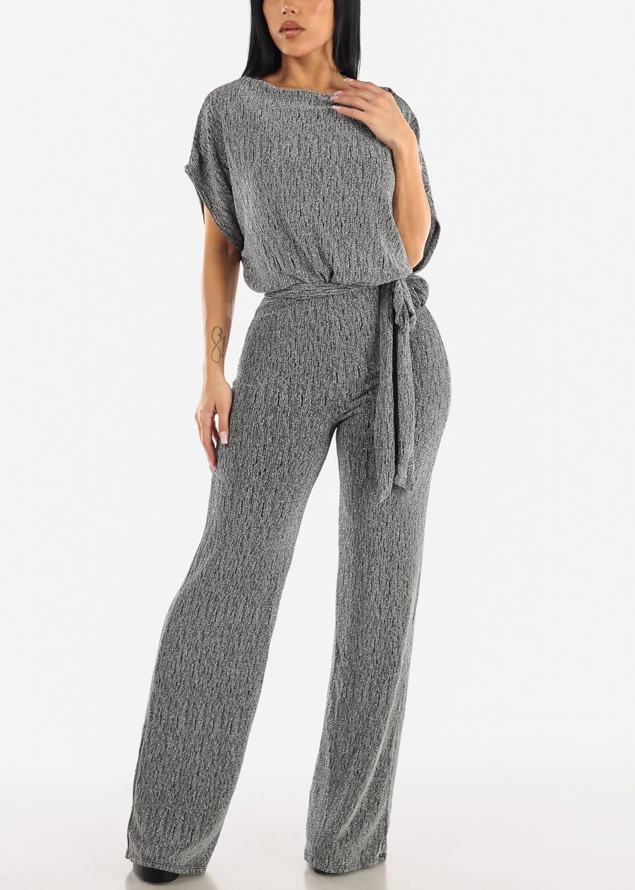 Stretchy Metallic Off Shoulder Jumper w Belt sold by Moda product image thumbnail 5