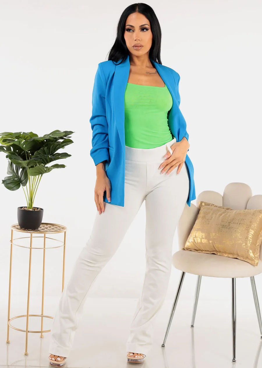 Short Sleeve Square Neck Mesh Crop Top Neon Green sold by Moda product image thumbnail 2