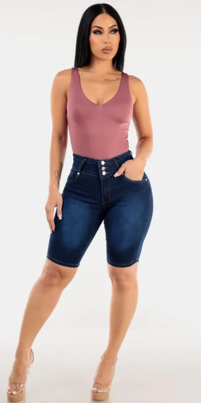 Vneck Butt Lift Denim Outfit sold by Moda