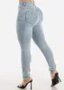 Super High Waisted Butt Lifting Skinny Jeans Light Acid Wash sold by Moda