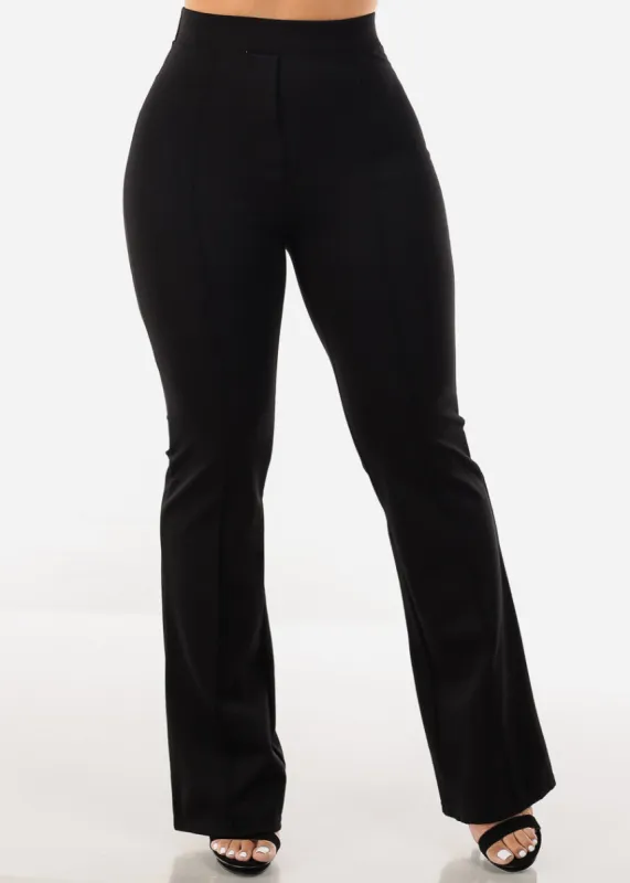 Super High Waist Black Dressy Bootcut Pants sold by Moda
