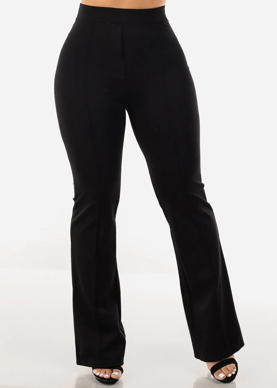 Super High Waist Black Dressy Bootcut Pants sold by Moda