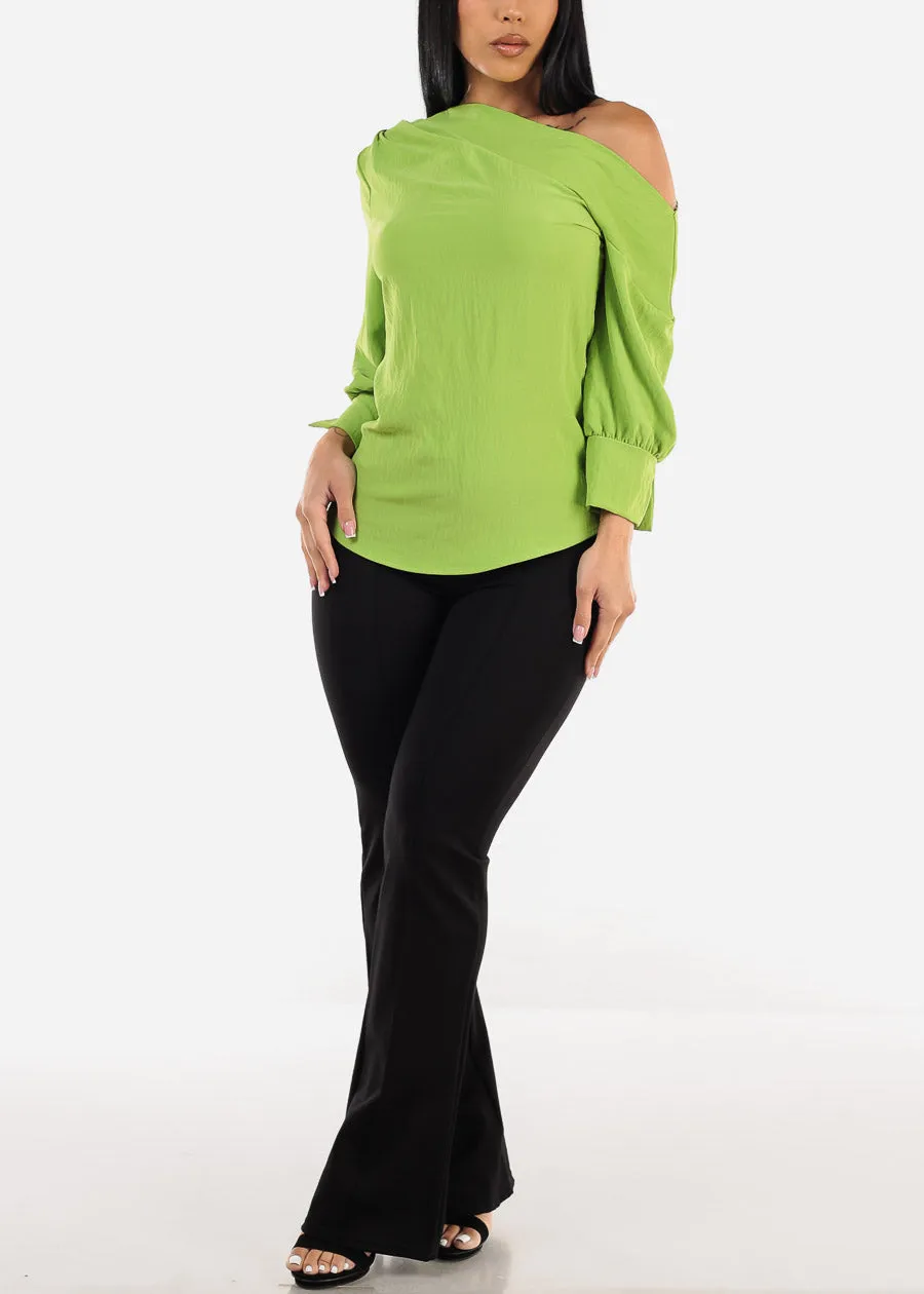 Super High Waist Black Dressy Bootcut Pants sold by Moda product image thumbnail 2