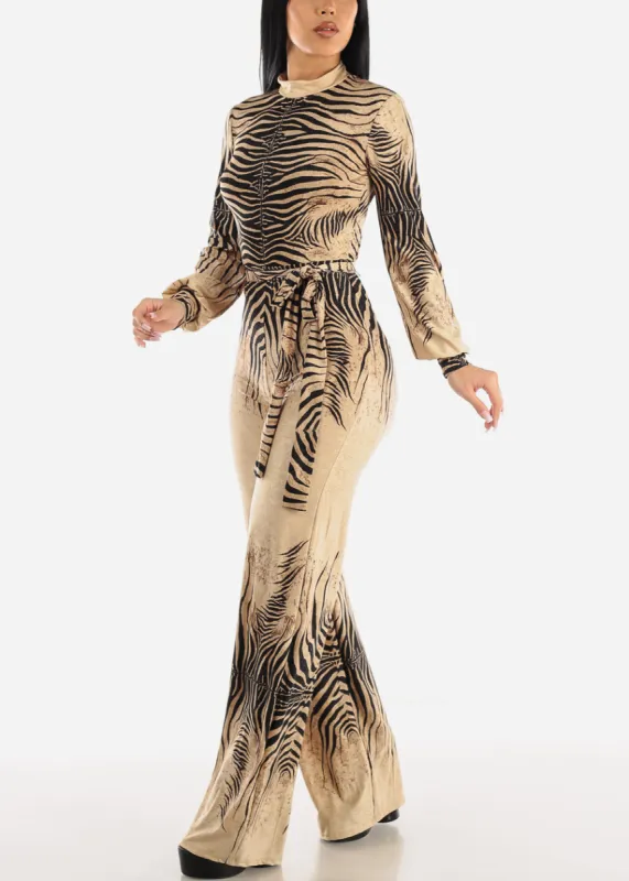 Sexy Stretchy Printed Long Sleeve Jumper w Belt sold by Moda