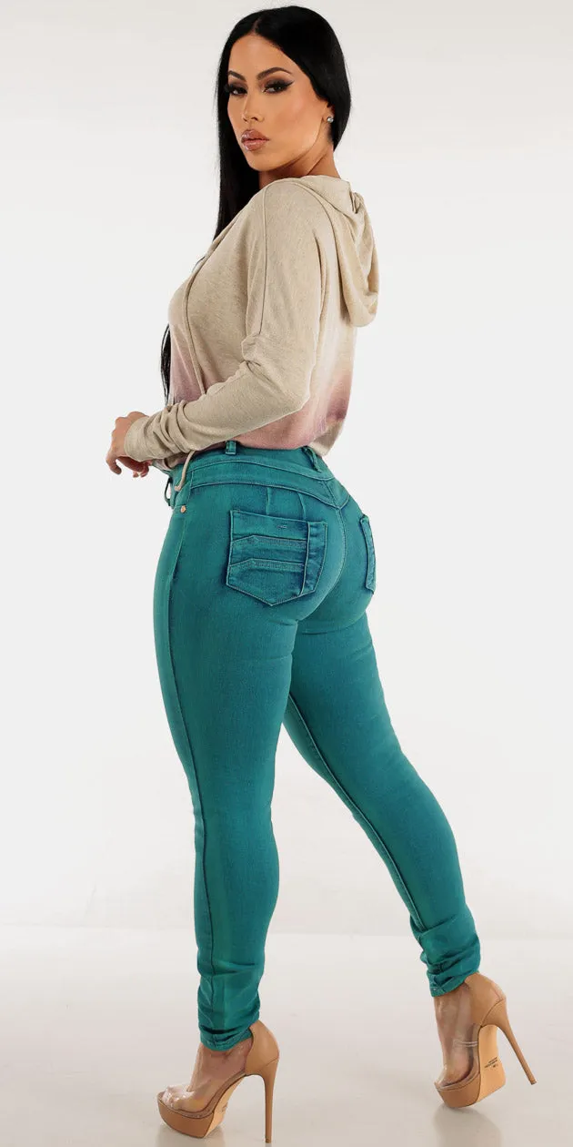 High Rise Skinnies Hoodie Outfit sold by Moda product image thumbnail 2