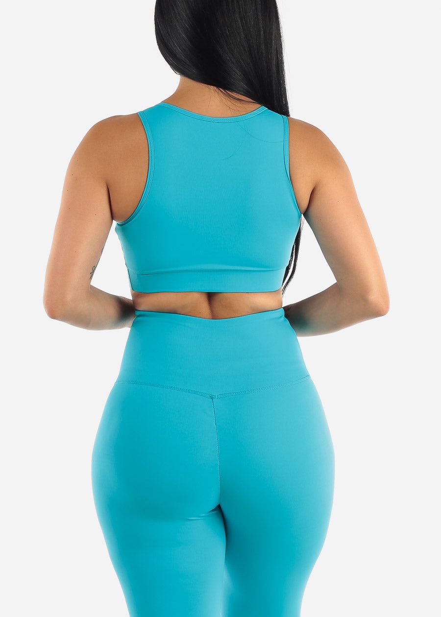 Activewear Sleeveless Sports Bra Blue sold by Moda product image thumbnail 4