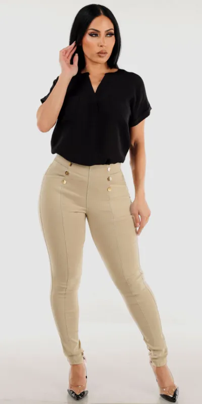 Black Gauze Butt Lift Skinnies Set sold by Moda