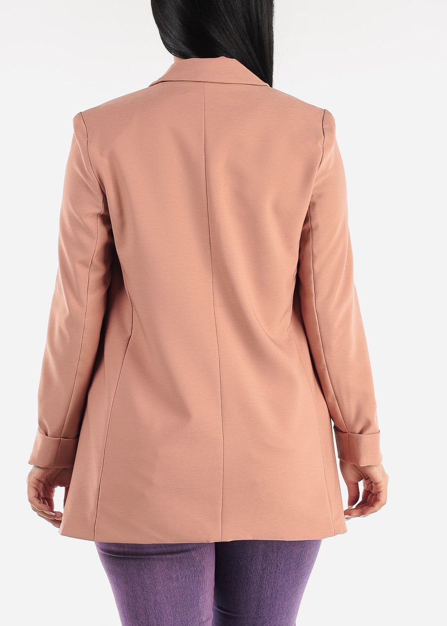 Long Sleeve Open Blazer Pink sold by Moda product image thumbnail 6