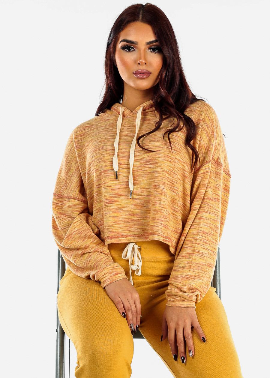 Ultra Soft Long Sleeve Pullover Hoodie Heather Orange sold by Moda product image thumbnail 2