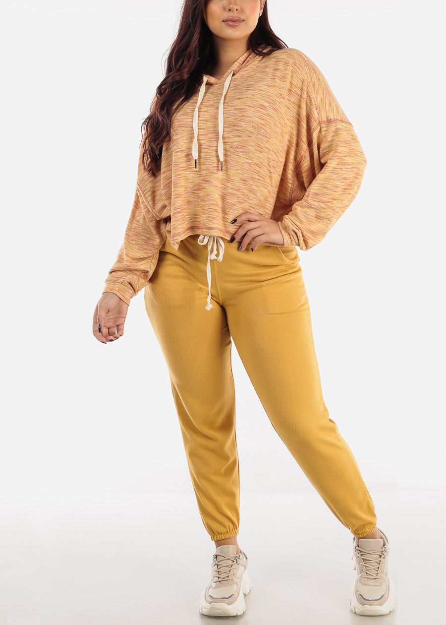 Ultra Soft Long Sleeve Pullover Hoodie Heather Orange sold by Moda product image thumbnail 3