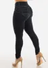 High Waisted Black Butt Lifting Skinny Jeans sold by Moda