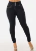 High Waisted Black Butt Lifting Skinny Jeans sold by Moda