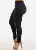 High Waisted Black Butt Lifting Skinny Jeans sold by Moda