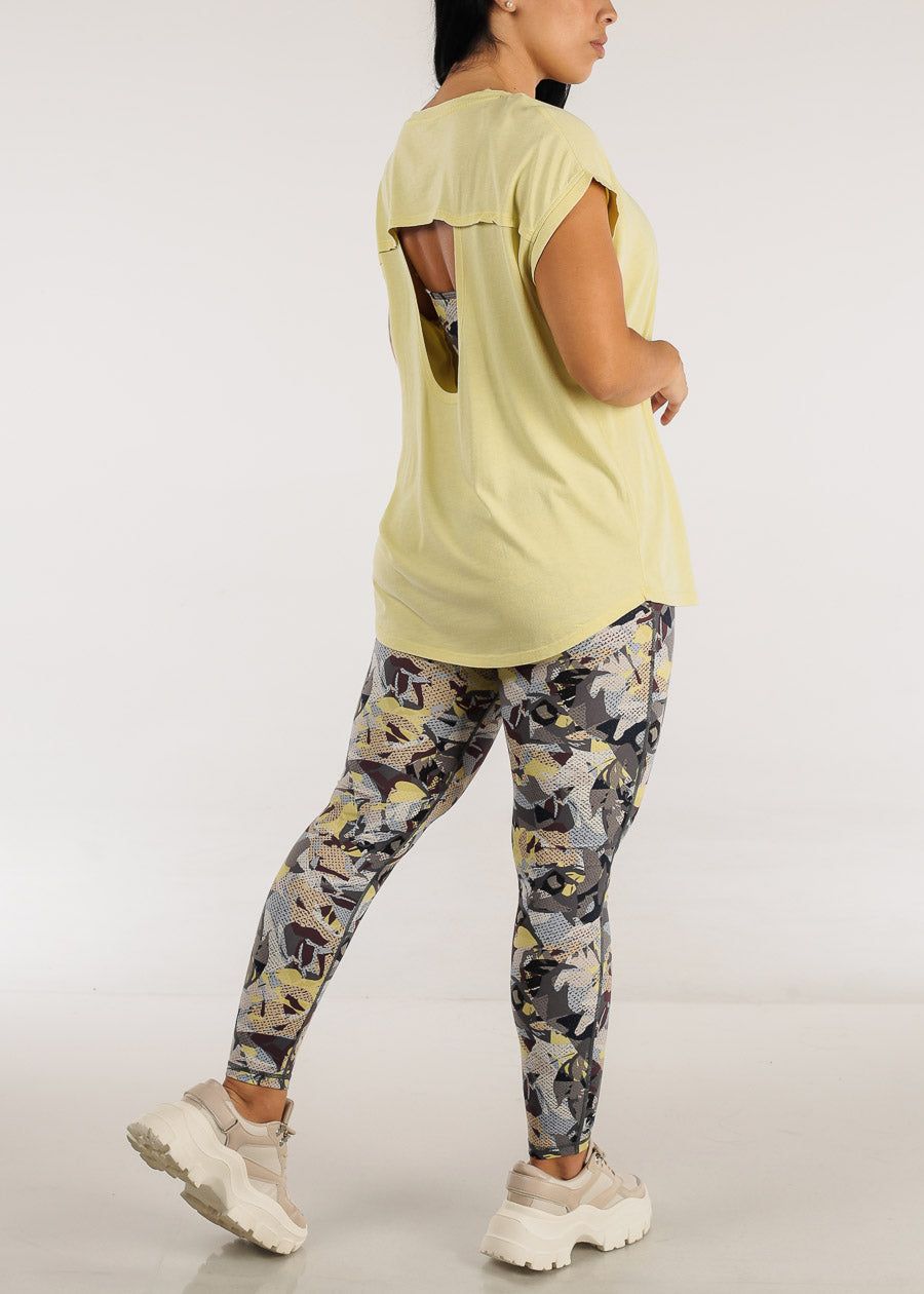 MONO B High Waisted Abstract Pop Art Workout Leggings sold by Moda product image thumbnail 5